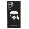 Karl Lagerfeld Saffiano Ikonik Karl`s Head - Samsung Galaxy S22 Ultra tok (fekete)