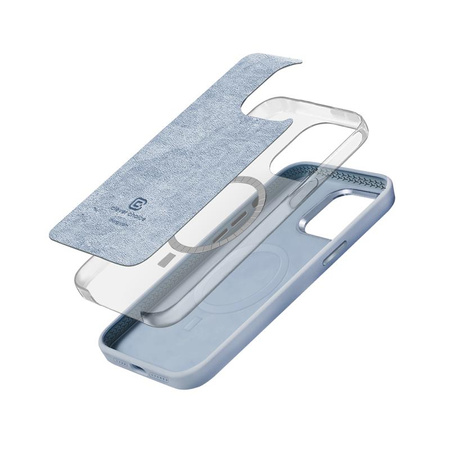 Magnetický kryt Crong Color Cover LUX - MagSafe pro iPhone 15 Plus (modrý)