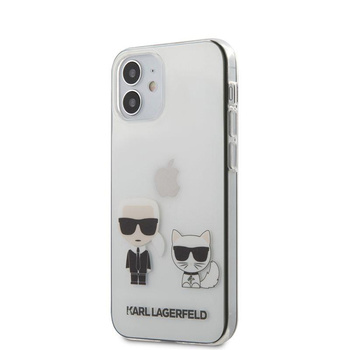 Karl Lagerfeld Ikonik & Choupette - Coque iPhone 12 Mini (Transparente)