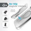 Speck Presidio Perfect-Clear ClickLock & Magsafe - Etui iPhone 15 Pro Max (Clear / Chrome Finish / Serene Silver)