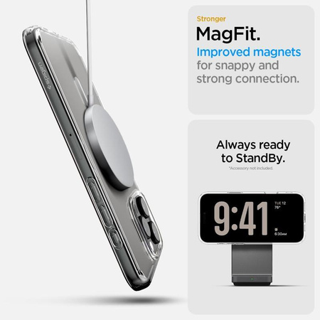 Spigen Ultra Hybrid T MagSafe - Coque pour iPhone 16 Pro Max (Blanc)