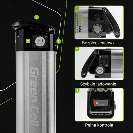 Green Cell - 10,4Ah (374Wh) baterie pro 36V elektrokolo E-Bike