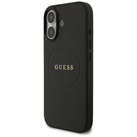 Guess Grained Ring MagSafe - Hülle iPhone 17 (schwarz)