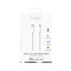Puro Plain – Kabel połączeniowy USB-C na Lightning MFi 2m (biały)