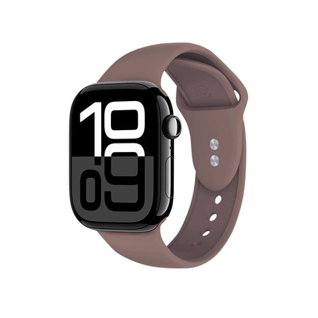 Crong Liquid - Řemínek pro Apple Watch 44/45/46/49 mm (hnědý)