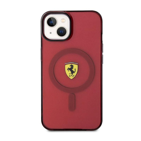 Ferrari Translucent MagSafe - pouzdro pro iPhone 14 (červené)