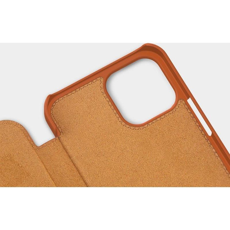 Nillkin Qin Leather Case - Case for Apple iPhone 12 / 12 Pro (Red)