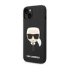 Karl Lagerfeld Silikonové pouzdro Iconic Karl`s Head - iPhone 14 Plus (černé)