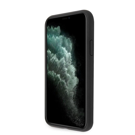 Guess Saffiano 4G Circle Logo - Coque iPhone 11 Pro (noir)