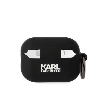 Karl Lagerfeld Silikonové pouzdro NFT Karl Head 3D - AirPods Pro 2 (černé)