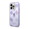Guess Peony Glitter Case - iPhone 14 Pro Case (Lilac)