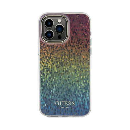 Guess IML Faceted Mirror Disco Iridescent - iPhone 13 Pro Max tok (Irizáló)