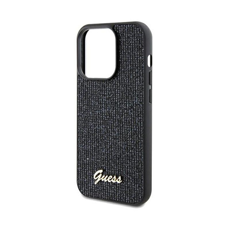 Guess Disco Metal Script - pouzdro pro iPhone 13 Pro (černé)
