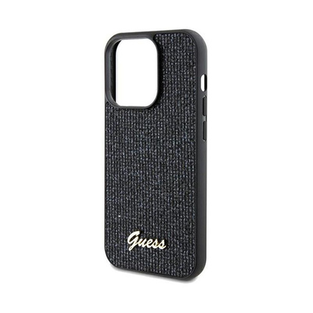 Guess Disco Metal Script - iPhone 13 Pro Max Tasche (schwarz)