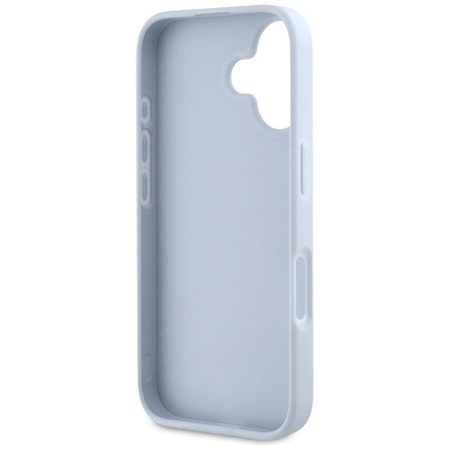 Guess Grained Big 4G Logo Small Classic Logo - Case for iPhone 16 (blue)