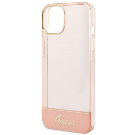 Guess Translucide - Coque pour iPhone 14 Plus (rose)