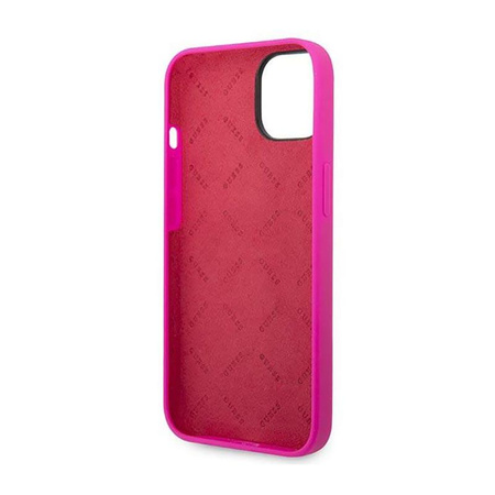 Guess Silicone Vintage - Coque iPhone 14 Plus (fuchsia)
