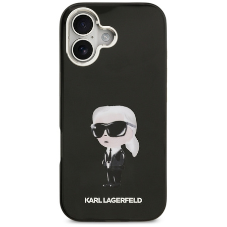 Karl Lagerfeld IML Aquarelle Karl & Logo MagSafe - Case iPhone 17 (Black)
