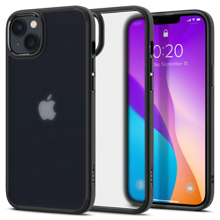 Spigen Ultra Hybrid Matte - Hülle für iPhone 14 (Schwarz matt)