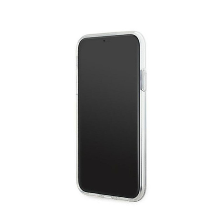 Karl Lagerfeld Liquid Glitter Choupette Head MagSafe - iPhone 11 Hülle (Transparent)