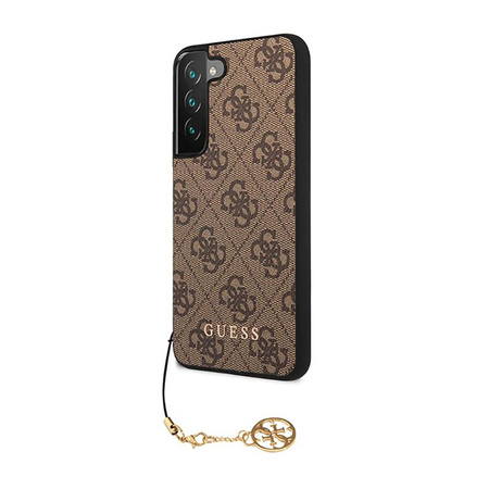 Kolekce Guess 4G Charms - pouzdro pro Samsung Galaxy S23+ (hnědé)