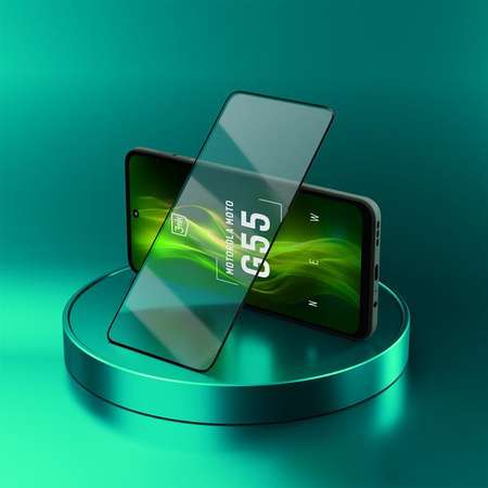 3mk HardGlass Max Lite - Gehärtetes Glas für Motorola Moto G55 5G (Schwarz)