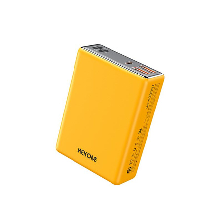 WEKOME WP-27 Tint Series - Banque d'alimentation 10000 mAh Chargement Super Rapide USB-C PD 20W + 2x USB-A QC3.0 22.5W (Jaune)