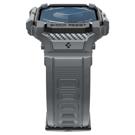 Spigen Rugged Armor Pro - Armband mit Gehäuse für Apple Watch 10 46 mm (Dunkelgrau)