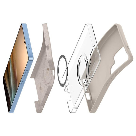 Spigen Silicone Fit MagSafe - tok Samsung Galaxy S25 Ultra (természetes titán)