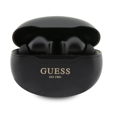 Guess True Wireless Classic EST BT5.3 - TWS fejhallgató + töltőtáska (fekete)