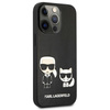 Karl Lagerfeld PU Leather Karl & Choupette Embossed - Etui iPhone 13 Pro Max (czarny)