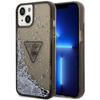 Guess Liquid Glitter Triangle Logo Case - iPhone 14 Case (black)