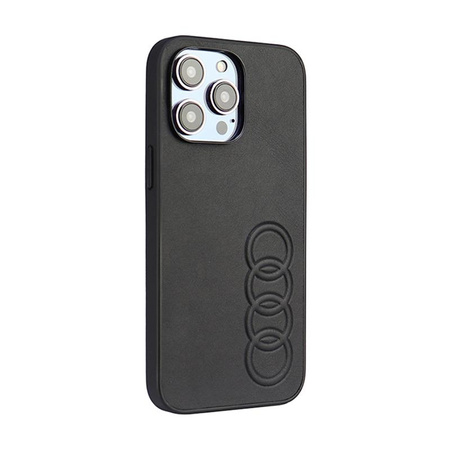 Audi Synthetic Leather - Coque pour iPhone 14 Pro Max (Noir)