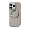 Guess IML Flowers Wreath MagSafe - iPhone 15 Pro Max Case (black)