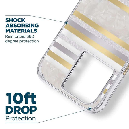 Case-Mate Pearl Stripes MagSafe - Pouzdro zdobené perletí pro iPhone 14 Pro Max (Pearl Stripes)