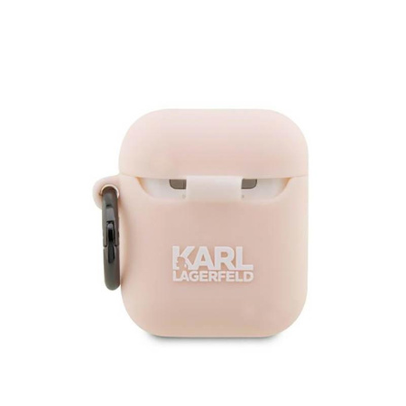 Karl Lagerfeld Silicone NFT Choupette Head 3D - AirPods 1/2 gen Gehäuse (rosa)