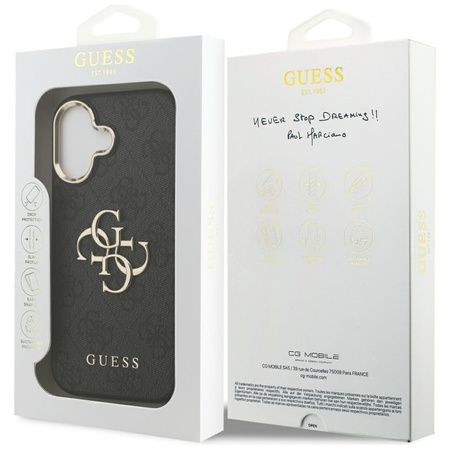Guess 4G Big 4G Classic Logo - Case iPhone 17 (Black / Gold)