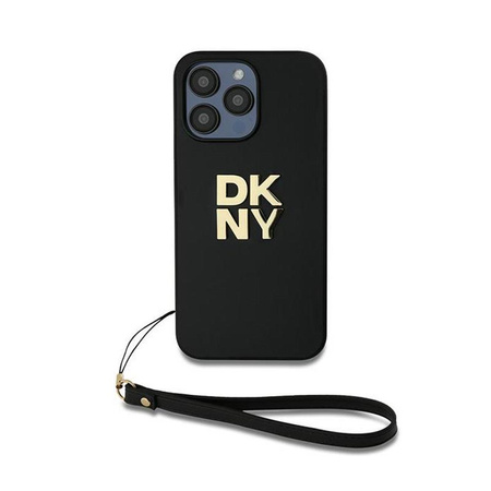 DKNY Wrist Strap Stock Logo - Pouzdro pro iPhone 15 Pro Max (Černá)