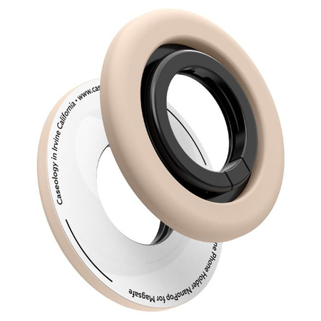 Spigen Nano Pop MagSafe Phone Ring - Porte-doigt magnétique avec fonction de support (Coconut Beige)