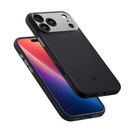 ETUI DO IPHONE 17 PRO do MAGSAFE SPIGEN NANO ORYGINALNE CZARNE CASE