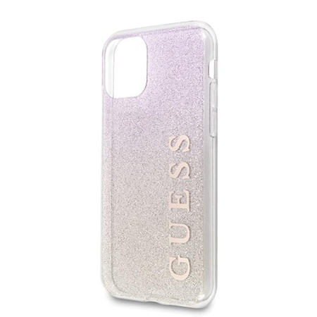 Guess Glitter Gradient - iPhone 11 Pro Max Case (Gold/Pink)