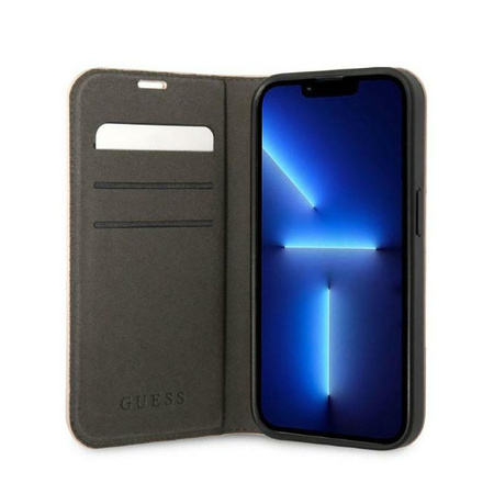 Guess 4G Metal Camera Outline Booktype Case - Etui iPhone 14 Pro (różowy)