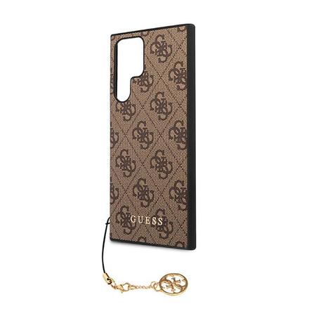 Guess 4G Charms Kollektion - Samsung Galaxy S23 Ultra Tasche (braun)