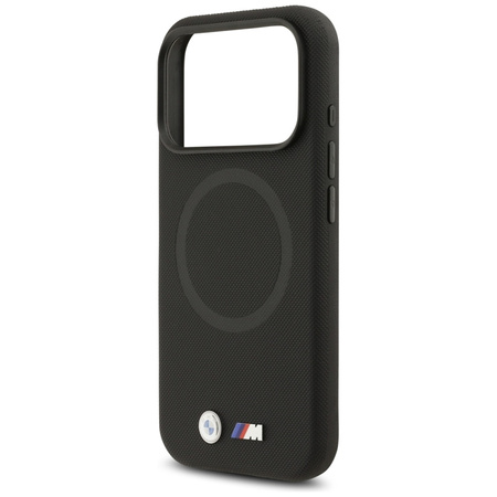 Etui do iPhone 17 Pro do MagSafe BMW M Oryginalny Czarny Skórzany Case