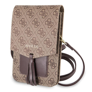 Guess 4G Uptown Wallet Phone Bag - taška s přihrádkou na smartphone (hnědá)