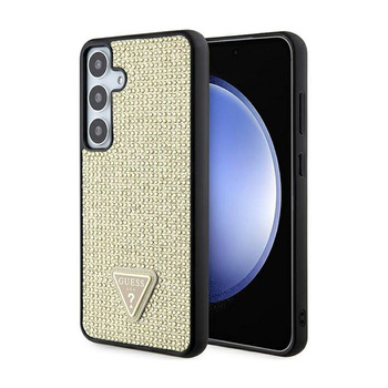 Guess Rhinestone Triangle - Etui Samsung Galaxy S24 (Or)