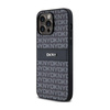 DKNY Leather Mono Stripe & Metal Logo - iPhone 14 Pro Case (black)