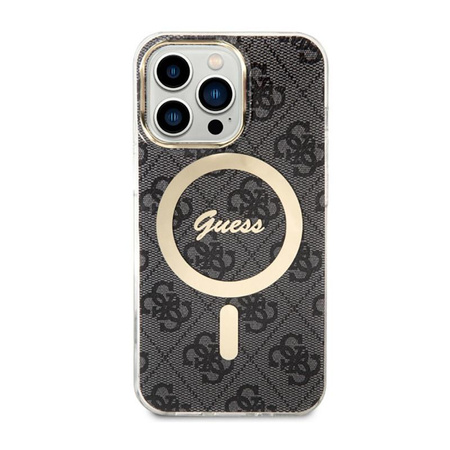 Guess 4G MagSafe - pouzdro pro iPhone 13 Pro (černé)