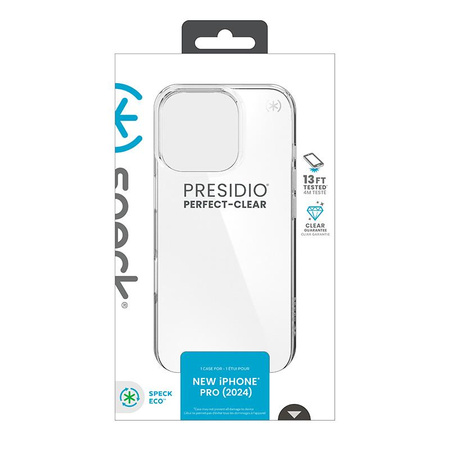 Speck Presidio Perfect-Clear - Case for iPhone 16 Pro (Clear)