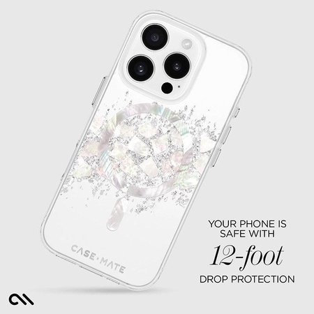 Case-Mate Karat MagSafe - Pouzdro pro iPhone 16 Pro s perlovým zdobením (A Touch of Pearl)